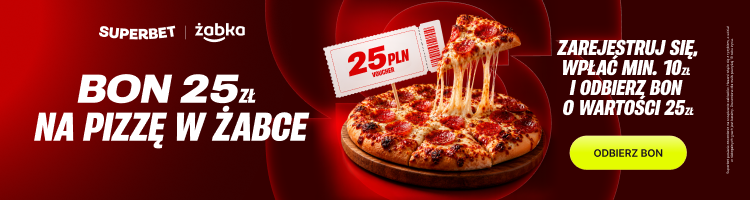 Bon 25 zł na pizzę w Żabce. Zarejestruj się z kodem PIZZAVOUCHER, wpłać min. 10 zł i odbierz bon