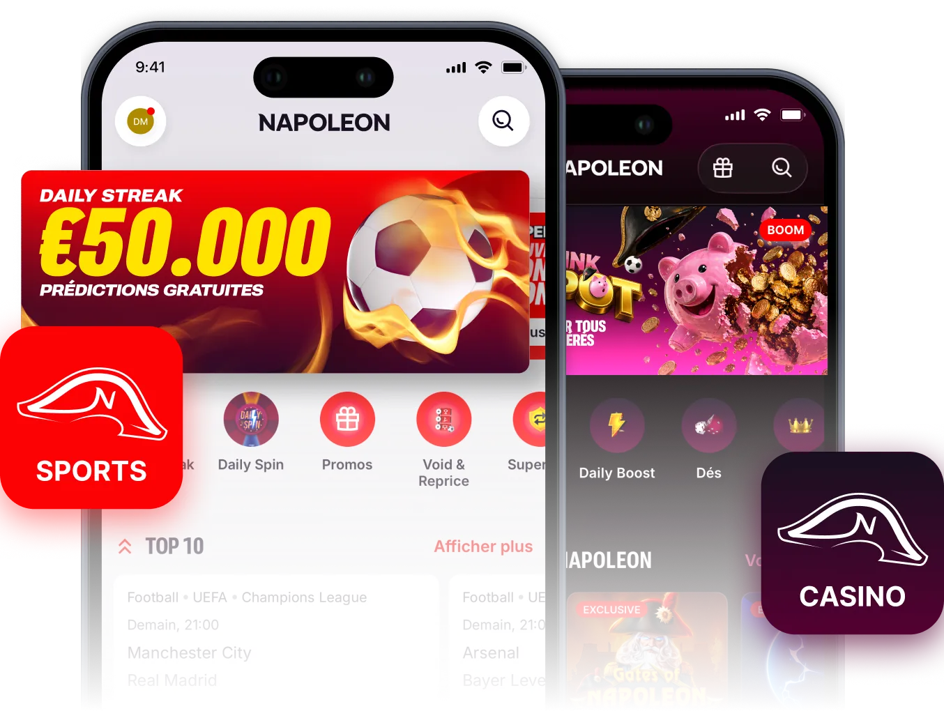 Napoleon sports and casino apps