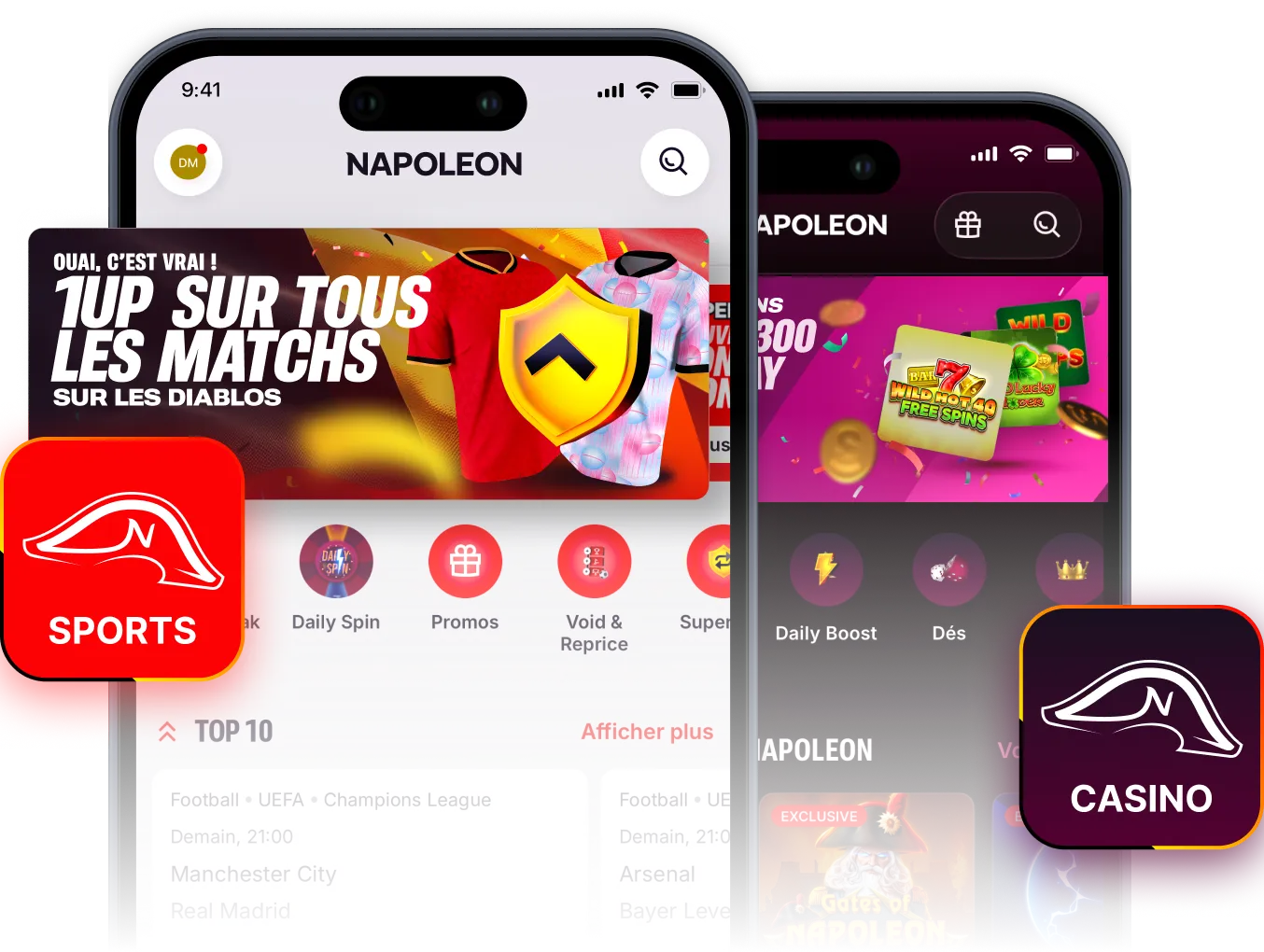 Napoleon sports and casino apps
