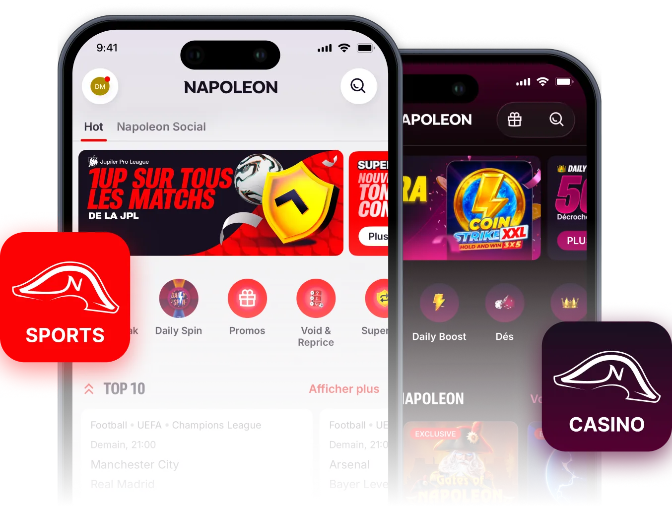 Napoleon sports and casino apps
